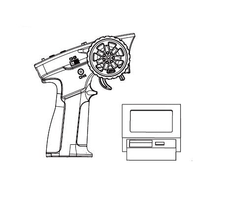 4Ch Radio & RX/ESC Set for HobbyPlus CR18P 1/18