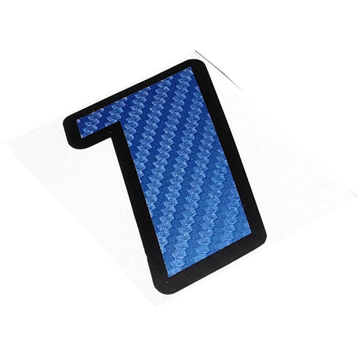 40-100mm Double-layer Blue Carbon Fiber Reflective Sticker Onderdeel upgraderc 1 100mm high 