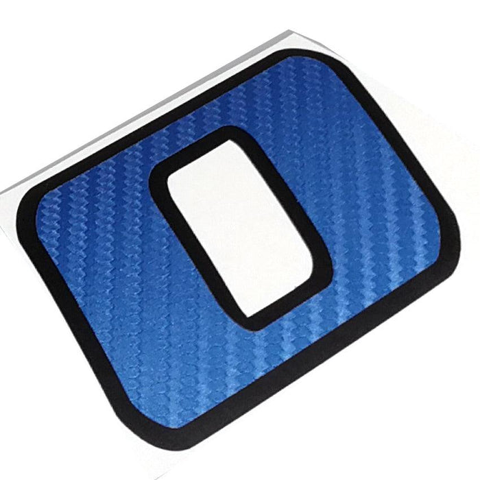40-100mm Double-layer Blue Carbon Fiber Reflective Sticker Onderdeel upgraderc 0 100mm high 