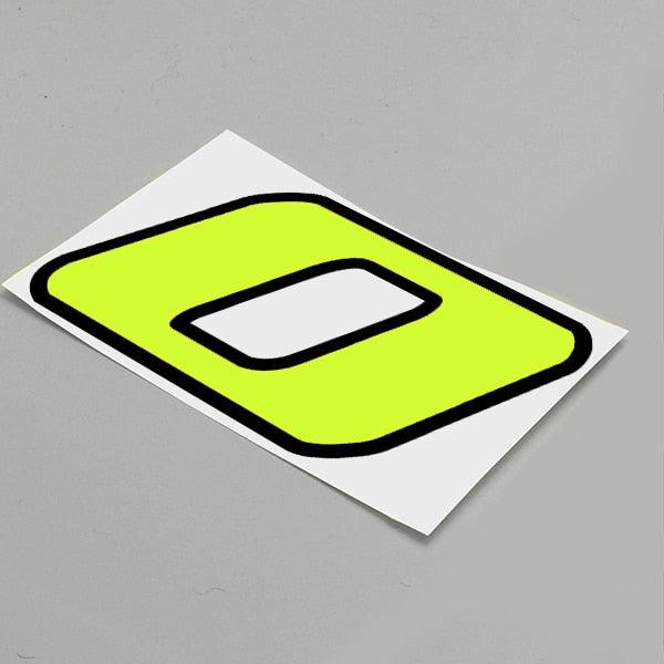 40-100mm Double-layer Neon Fluorescent Reflective Sticker Onderdeel upgraderc 0 100mm high 