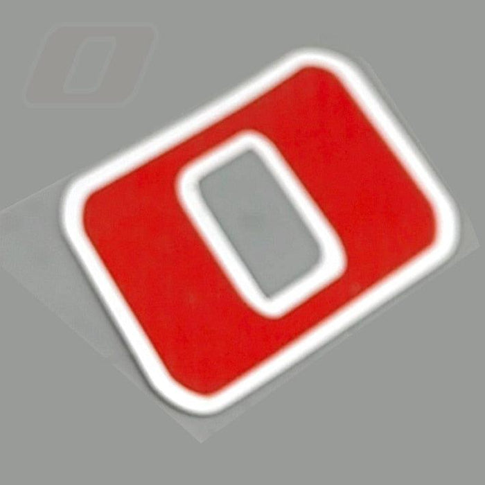 40-100mm Double-layer Red Carbon Fiber Reflective Sticker Onderdeel upgraderc 0 100mm high 