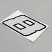 40-100mm Double-layer Silver Reflective Sticker Onderdeel upgraderc 8 100mm high 