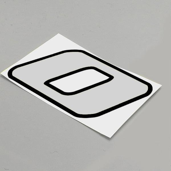 40-100mm Double-layer Silver Reflective Sticker Onderdeel upgraderc 0 100mm high 