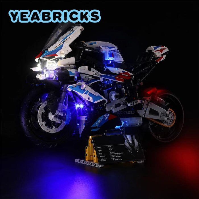 42130 M 1000 RR Motorcycle Building Blocks LED Light Kit - upgraderc
