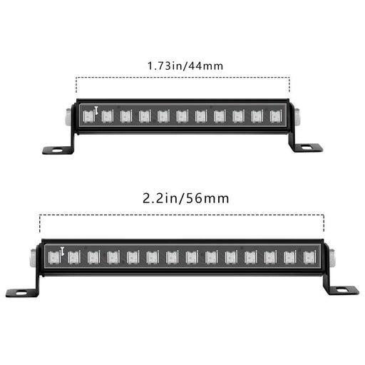 44/56mm LED Light Bar 8 Modes for AXIAL SCX24 1/24 - upgraderc