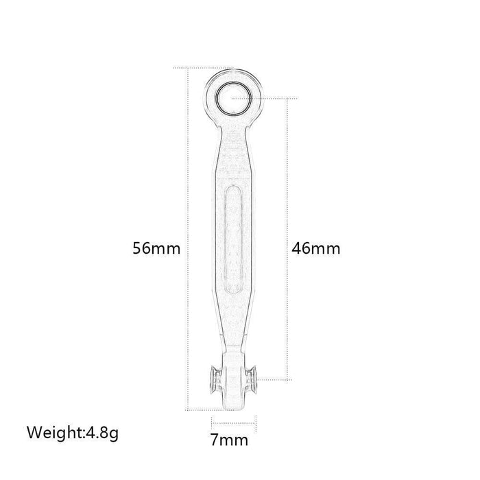 46mm Servo Steering Linkage Rod for Traxxas 1/5 (Aluminium) 7747 Onderdeel New Enron 