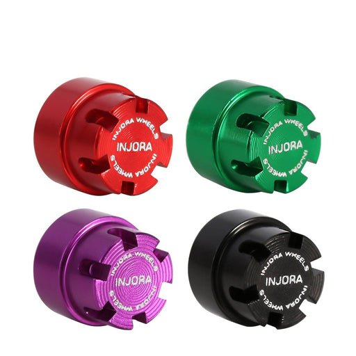 4/8PCS M2 Wheel Nut Cap w/ Lock for Axial SCX24 1/24 (Aluminium) Schroef Injora 