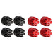 4/8PCS M2 Wheel Nut Cap w/ Lock for Axial SCX24 1/24 (Aluminium) Schroef Injora Black Red 