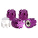 4/8PCS M2 Wheel Nut Cap w/ Lock for Axial SCX24 1/24 (Aluminium) Schroef Injora 4pcs Purple 
