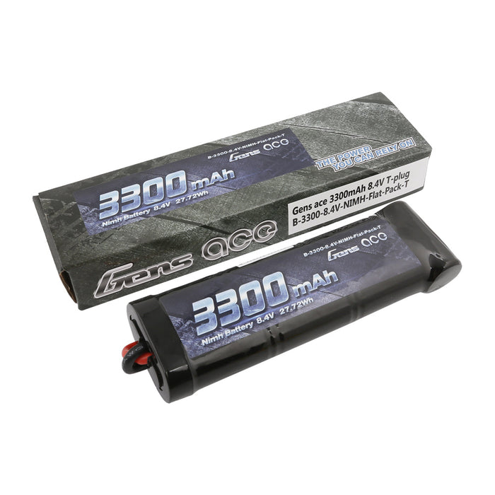 Gens Ace 3300mAh 8.4V 7-Cell NiMH Flat Battery (T)