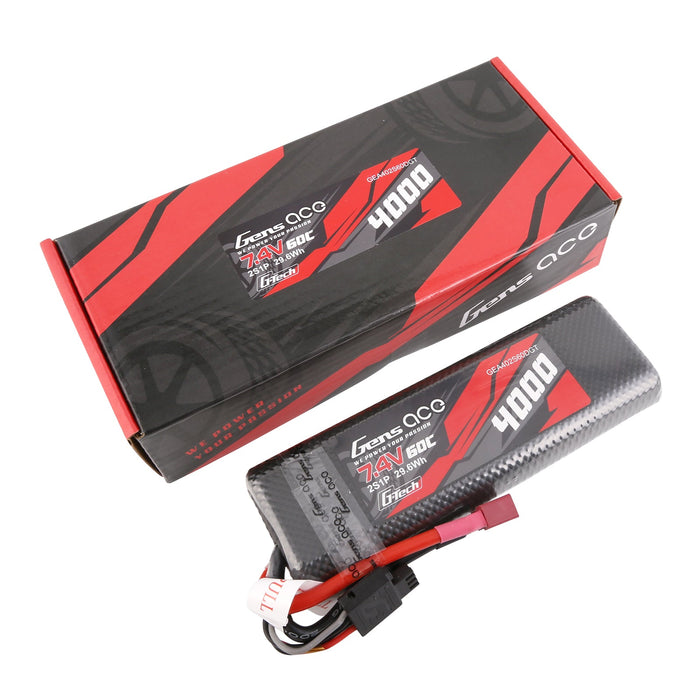 Gens Ace G-Tech 4000mAh 2S1P 7.4V 60C Hardcase LiPo (T)