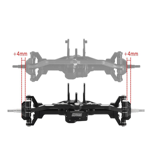 4mm Extended Front/Rear Complete Axles for Traxxas TRX4M 1/18 (Aluminium) 4M-61 - upgraderc