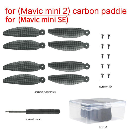 4PCS DJI Mavic Mini 4726F Propellers (Koolstofvezel) - upgraderc