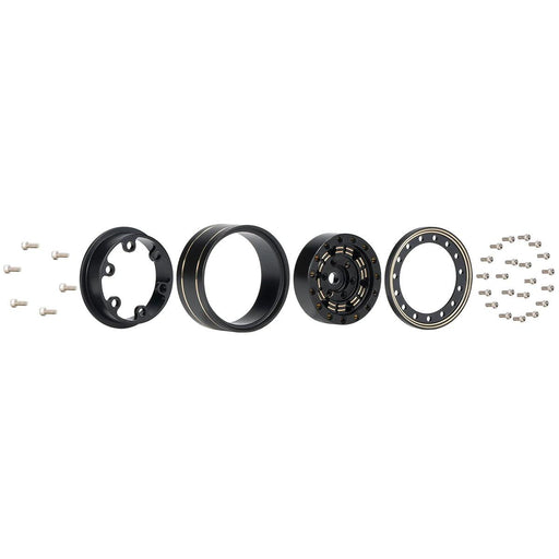4PCS 1.0" 26.5x12.8mm 1/18 1/24 Beadlock Wheel Rims (Messing) - upgraderc