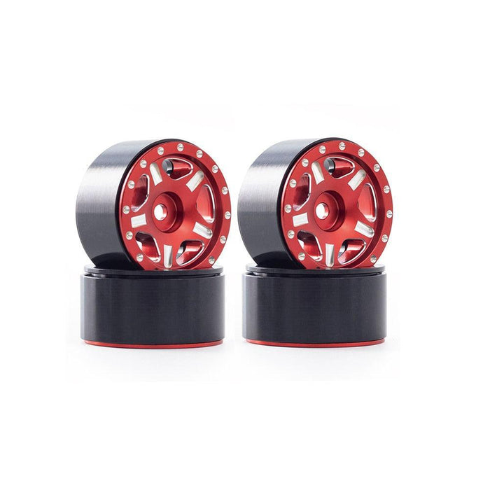 4PCS 1.0" 27.5x14.5mm 1/24 Crawler Rims (Metaal) - upgraderc