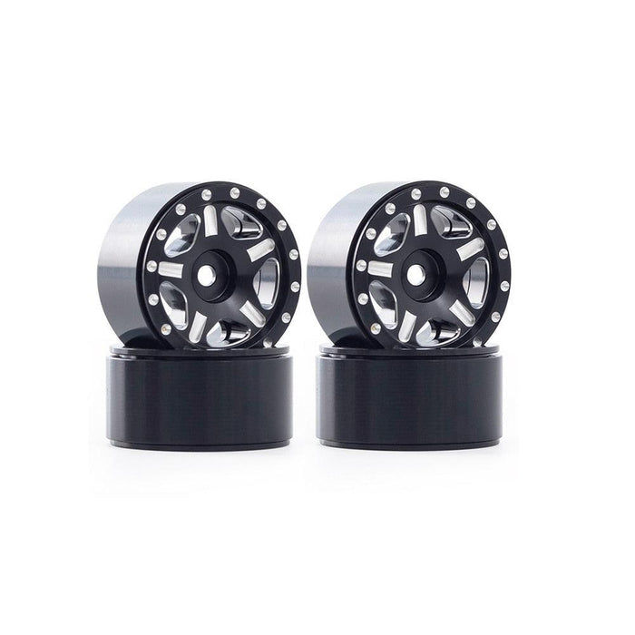 4PCS 1.0" 27.5x14.5mm 1/24 Crawler Rims (Metaal) - upgraderc
