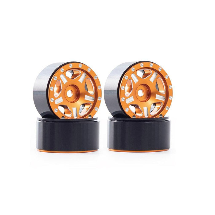 4PCS 1.0" 27.5x14.5mm 1/24 Crawler Rims (Metaal) - upgraderc