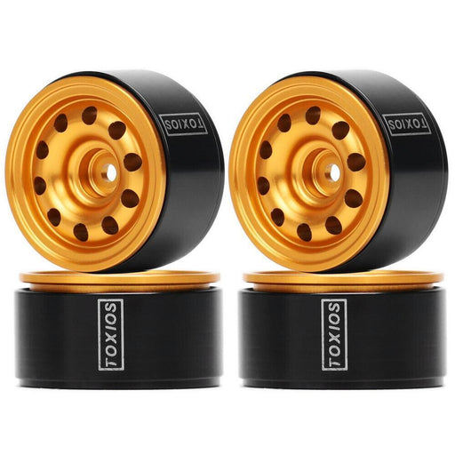 4PCS 1.0" 29x16mm 1/24 Beadlock Crawler Rims (Aluminium) - upgraderc