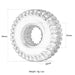 4PCS 1.0" 54x20mm Beadlock Wheel Set for 1/24 Crawler (Aluminium+Rubber) Band en/of Velg New Enron 