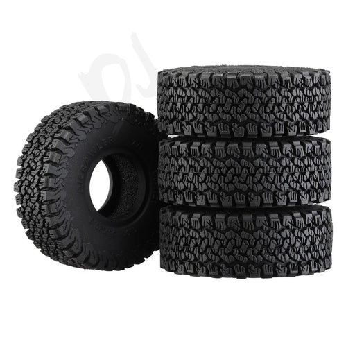 4PCS 1.0" 58x20.5mm 1/24 Wheel Tires w/ Liner (Rubber) - upgraderc