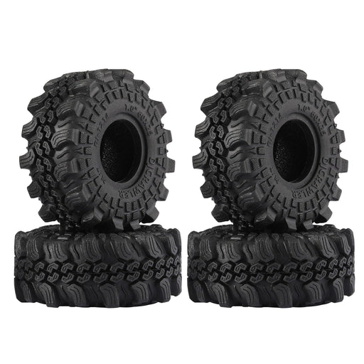4PCS 1.0" 60*25mm 1/18 1/24 Wheel Tires (Rubber) - upgraderc