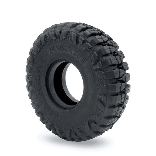 4PCS 1.0" 62x24mm 1/24 Crawler Tires (Rubber) - upgraderc