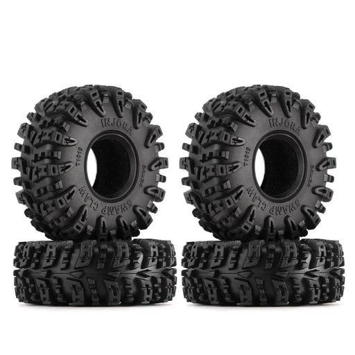 4PCS 1.0" 64x24mm 1/18 1/24 Wheel Tires (Rubber) T1019 - upgraderc