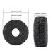4PCS 1.0" 68*26mm 1/18 1/24 Wheel Tires (Rubber) - upgraderc