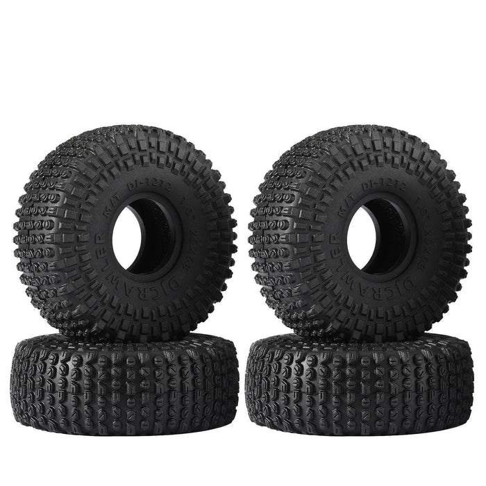 4PCS 1.0" 68x25mm 1/18, 1/24 Wheel Tires (Rubber) - upgraderc