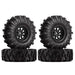 4PCS 1.0" Beadlock Wheel Rim Mud Tires for 1/24 Crawler (Staal+S3 Compound) Band en/of Velg Injora 4PCS 1.0 Wheels 