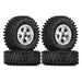 4PCS 1.0" Beadlock Wheel Rim Tires for 1/24 Crawler (Plastic) Band en/of Velg Injora 4PCS W2407SR-T2410 