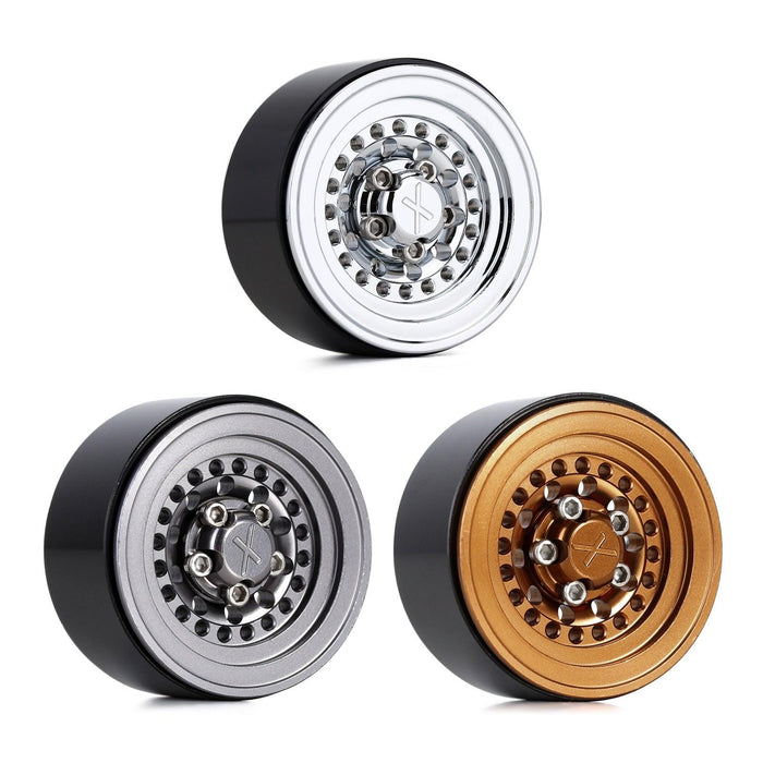 4PCS 1.0" Beadlock Wheel Rims for 1/24 Crawler (Aluminium) Band en/of Velg Injora 