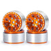 4PCS 1.0" Beadlock Wheel Rims for 1/24 Crawler (Aluminium) Band en/of Velg Yeahrun Orange 