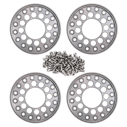 4PCS 1.0" Outer 1/24 Crawler Beadlock Rim Rings (Aluminium) - upgraderc