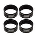 4PCS 1.0" Wheel Ring Clamp Ring for 1/24 Crawler (12g Messing) Band en/of Velg Injora Black Coating 