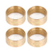 4PCS 1.0" Wheel Ring Clamp Ring for 1/24 Crawler (12g Messing) Band en/of Velg Injora Brass 