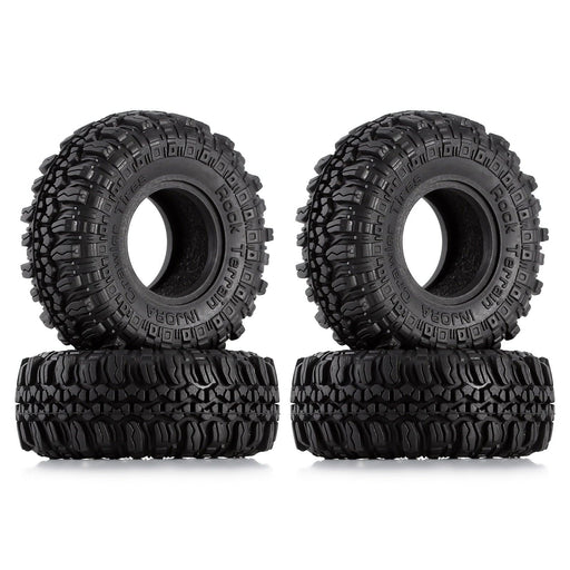 4PCS 1.0" Wheel Tires for 1/24 Crawler (Rubber) Band en/of Velg Injora 