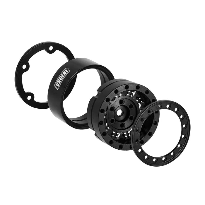 4PCS 1.3" 33.5x16.5mm 1/24 1/18 Crawler Beadlock Wheel Rims (Aluminium) - upgraderc