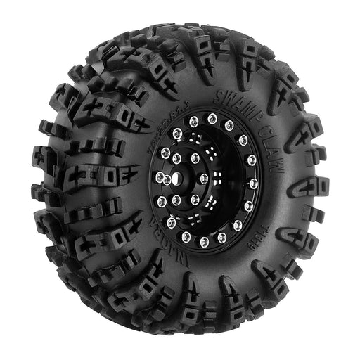 4PCS 1.3" 70x27mm 1/18 1/24 Crawler Wheel Tires Set (Aluminium, Rubber) - upgraderc