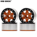 4PCS 1.55" 45*23mm 1/10 Crawler Beadlock Wheels Set (Aluminium) Band en/of Velg New Enron ORANGE-BLACK 4pcs 