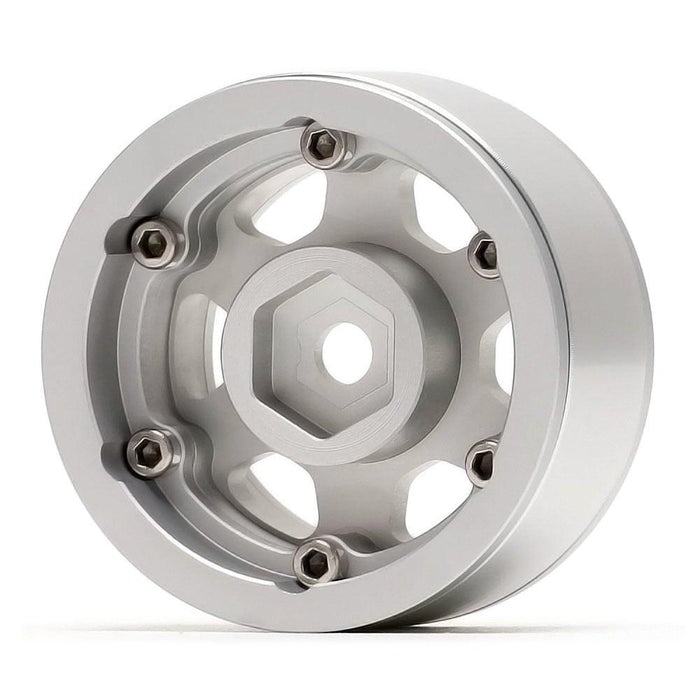 4PCS 1.55" 45*23mm 1/10 Crawler Beadlock Wheels Set (Aluminium) Band en/of Velg New Enron 