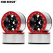 4PCS 1.55" 45*23mm 1/10 Crawler Beadlock Wheels Set (Aluminium) Band en/of Velg New Enron BLACK-RED 4pcs 