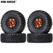 4PCS 1.55" 95x36mm 1/10 Crawler Beadlock Wheels Set (Aluminium+Rubber) - upgraderc