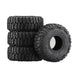4PCS 1" 60x22mm 1/24 Crawler Tires (Rubber) - upgraderc