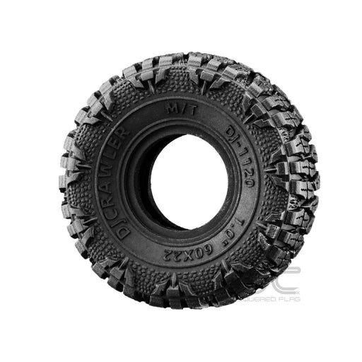 4PCS 1" 60x22mm 1/24 Crawler Tires (Rubber) - upgraderc