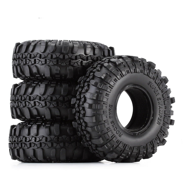 4PCS 1.9" 108mm Wheel Tires for 1/10 Crawler (Rubber) Band en/of Velg Injora 
