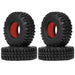 4PCS 1.9" 110x38mm 1/10 Crawler Tires (Rubber) Band en/of Velg New Enron WITH Dual Stage FOAM 