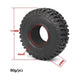 4PCS 1.9" 115x46mm 1/10 Crawler Tires Set w/ Sponge (Rubber) - upgraderc
