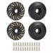 4PCS 1.9" 2.2" 12mm Hex Brake Disc Wheels Adapter 1/10 (Messing) - upgraderc