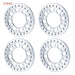 4PCS 1.9"/2.2" Beadlock Wheel Ring for 1/10 Crawler (Aluminium) Band en/of Velg Yeahrun 2.2inch Silver 